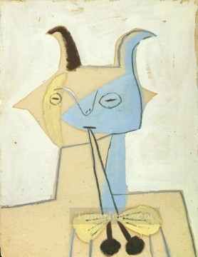 パブロ・ピカソ Painting - ディオーレを演奏する黄色と青の動物たち 1946年 パブロ・ピカソ